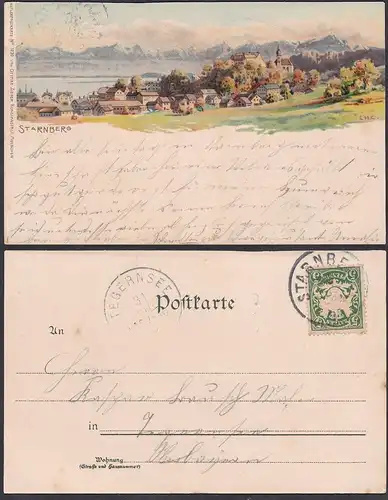 Starnberg - Starnberg Oberbayern Bayern Postkarte Ansichtskarte AK