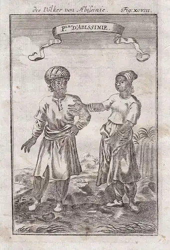 P.les d'Abissinie - Ethiopian Empire Abyssinia people costumes Africa
