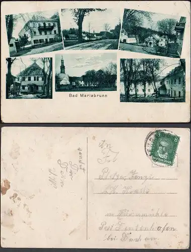 Bad Mariabrunn - Postkarte Ansichten München Bayern