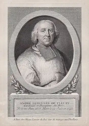 André Hercules de Fleury - André Hercule de Fleury (1653-1743) Cardinal statesman Kardinal Portrait