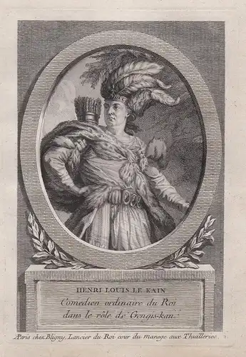 Henri Louis le Kain - Henri Louis Cain (1728-1778) Lekain actor Schauspieler tragedien Portrait