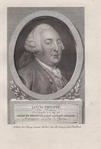 Louis-Philippe Duc d'Orleans - Louis Philippe I de Bourbon, duc d'Orleans (1725-1785) Portrait