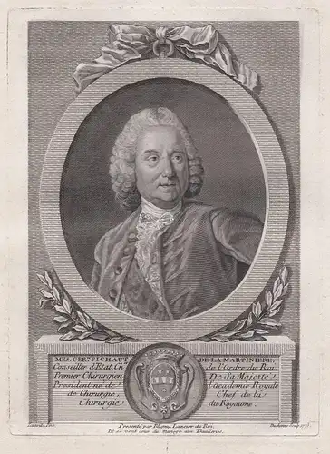 Mes. Gerin. Pichaut de la Martiniere - Germain Pichault de la Martiniere (1697-1783) surgeon Chirurgien Chirur