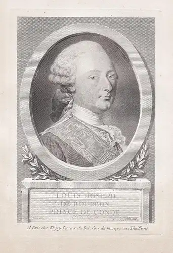 Louis Joseph de Bourbon Prince de Conde. - Louis V. Joseph de Bourbon prince de Condé (1736-1818) Bourbonnais