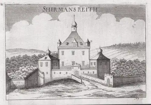 Shirmansreith - Schirmannsreith Horn Niederösterreich Kupferstich antique print