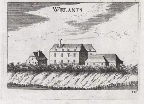 Wielants - Wielands Ansicht Niederösterreich Kupferstich antique print