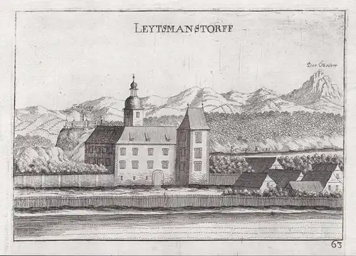Leytsmanstorff - Leutzmannsdorf St. Georgen am Ybbsfelde Kupferstich antique print