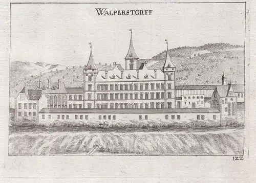 Walperstorff - Schloss Walpersdorf Inzersdorf-Getzersdorf Kupferstich antique print