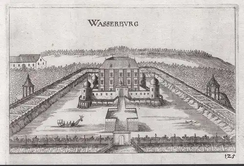 Wasserburg - Schloss Wasserburg Pottenbrunn St. Pölten Kupferstich antique print