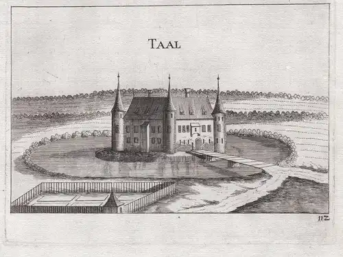 Taal - Schloss Vestenthal Haidershofen Amstetten Kupferstich antique print