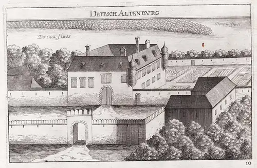 Deitsch Altenburg - Bad Deutsch-Altenburg Niederösterreich Kupferstich antique print