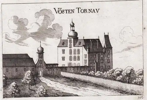 Vösten Tornau - Dornau Schönau an der Triesting Kupferstich antique print