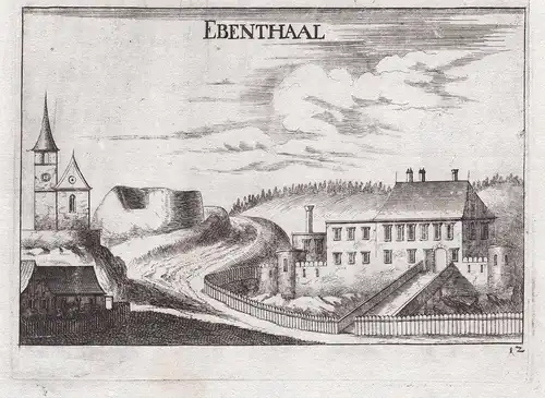 Ebenthaal - Ebenthal Gänserndorf Niederösterreich Kupferstich antique print