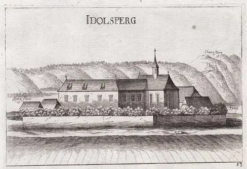 Idolsperg - Idolsberg Krumau am Kamp Kupferstich antique print