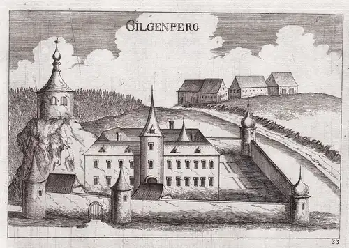 Gilgenperg - Gilgenberg Waldkirchen an der Thaya Kupferstich antique print