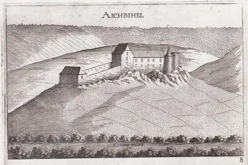 Aichbihel - Eichbüchl Katzelsdorf Wiener Neustadt Kupferstich antique print