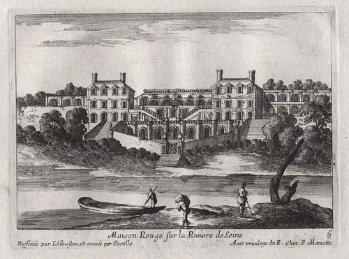 Maison Rouge sur la Riviere de Seine  - Chateau Rouge Seine Melun Corbeil entre Melun et Corbeil