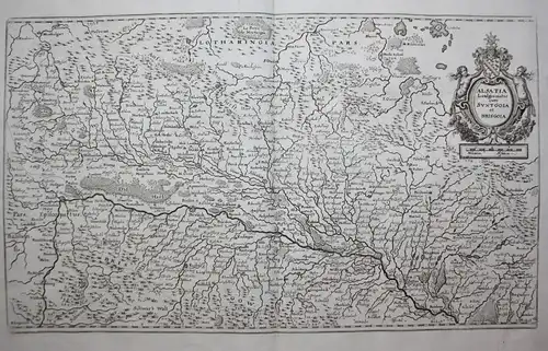 Alsatia Landgraviatus cum Suntgoia et Brisgoia - Alsace Elsass Breisgau Sundgau Karte carte map