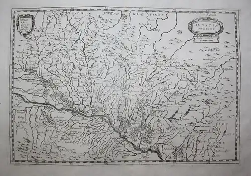 Alsatia Inferior - Elsass Alsace Grand-Est France Frankreich Karte carte map