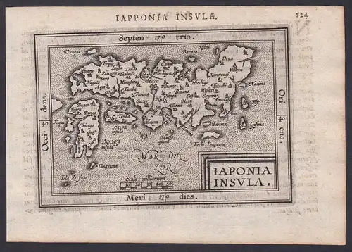 Iaponia Insula - Japan island Nippon Asia Asien Karte map carte