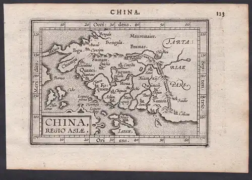 China Regio Asiae - China Chine Chinese Asia Asien Karte map carte