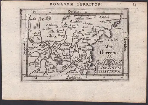 Romanum Teritorium - Campagna Romana Roma Ostia Lazio Italia Italy Italien Karte map carte