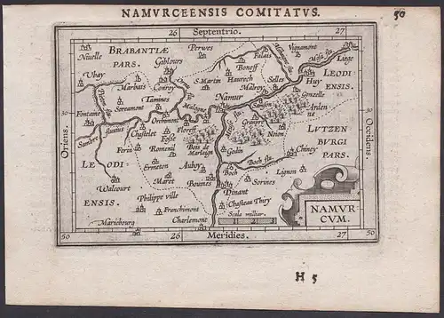 Namurcum - Namur Belgique Belgium Belgien Karte map carte