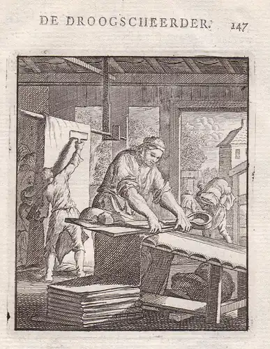 De Droogscheerder - Tuchscherer Textilien cloth shearer textiles drapery clothes Stoff Beruf profession