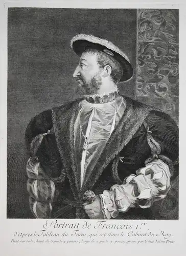 Portrait de Francois 1er - Francis I of France (1494-1547) Portrait