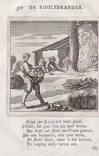 De Koolebrander Köhler charcoal burner Kohle Beruf profession Handwerk
