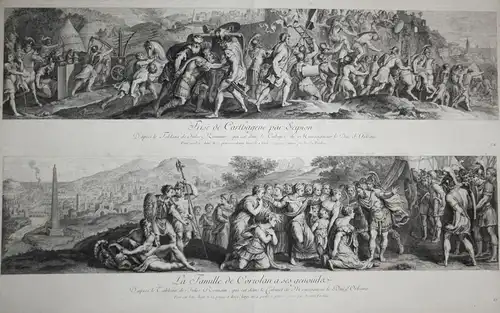 Trise de Carthagene par Scipion / La Famille de Coriolan a ses genouilae - Carthago Scipio Coriolanus