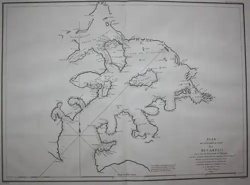 Plan de l'Entree du Port de Bucarelli sur la Cote du Nord-Ouest de l'Amerique - Prince of Wales Island Bucarel