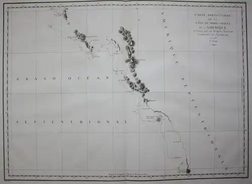 Carte Particuliere de la Cote du Nord-Ouest de l'Amerique reconnue par les Fregates Francaises la Boussole et