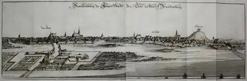 Brandenburg Die Hauptstadt der Chur. und Marckt Brandenburg - Brandenburg Havel Panorama