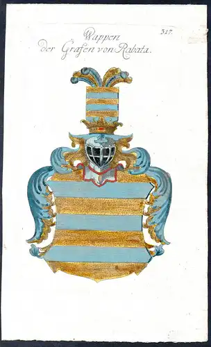 Wappen der Grafen von Rabatal -  Wappen coat of arms Adel Heraldik heraldry