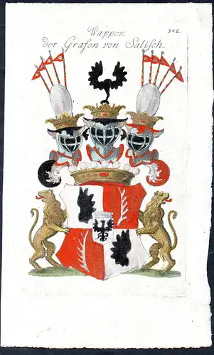 Wappen der Grafen von Salisch - Wappen coat of arms Adel Heraldik heraldry