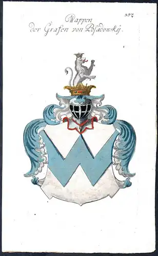 Wappen der Grafen von Posadowsky - Wappen coat of arms Adel Heraldik heraldry