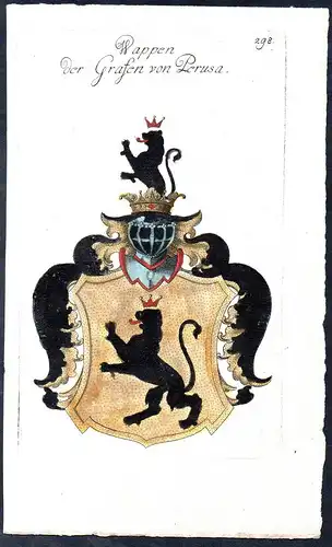 Wappen des Bischoffs von Perusa -  Wappen coat of arms Adel Heraldik heraldry