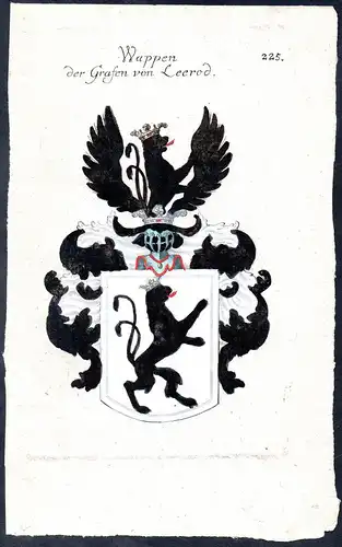 Wappen der Grafen von Leerod - Wappen coat of arms Adel Heraldik heraldry
