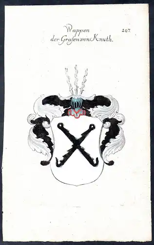 Wappen der Grafen von Knuth - Wappen coat of arms Adel Heraldik heraldry