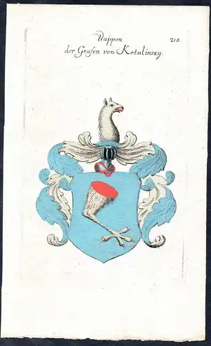 Wappen der Grafen von Kotulinsky -  Kotulinski Wappen coat of arms Adel Heraldik heraldry