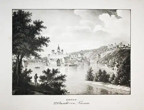 2te Ansicht von Passau. - Passau Donau Gesamtansicht Niederbayern Bayern Ansicht