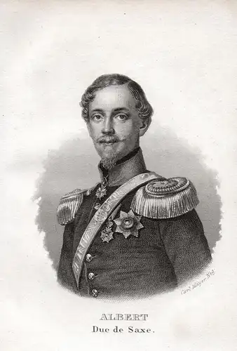 Albert Duc de Saxe - Albert von Sachsen (1828-1902) König Dresden Sibyllenort Portrait