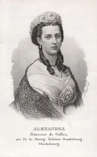 Alexandra Princesse de Galles - Alexandra von Dänemark (1844-1925) Schleswig-Holstein-Sonderburg-Glücksburg Po