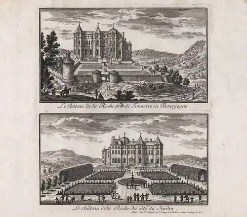 Le Chateau de la Roche... / Le Chateau de la Roche du cote du Jardin.- Chateau de la Roche Tonnerre Bourgogne