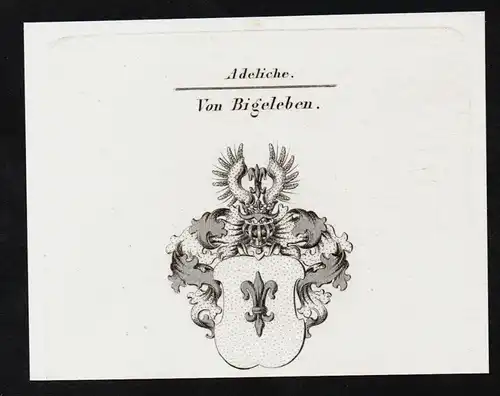Von Bigeleben - Wappen coat of arms Adel Heraldik heraldry
