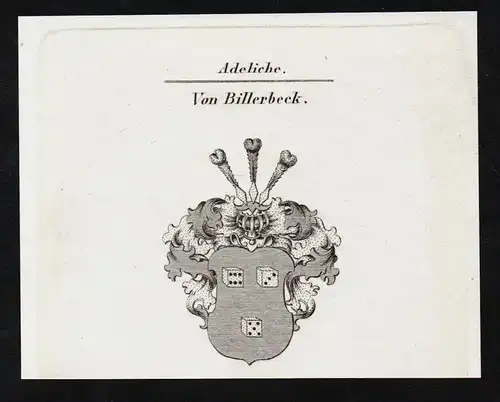 Von Billerbeck - Wappen coat of arms Adel Heraldik heraldry