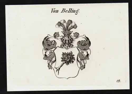 Von Belling - Belling Bellin Wappen coat of arms Adel Heraldik heraldry