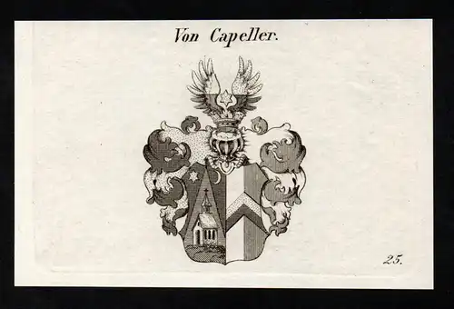 Von Capeller. -  Kapeller Wappen coat of arms Adel Heraldik heraldry