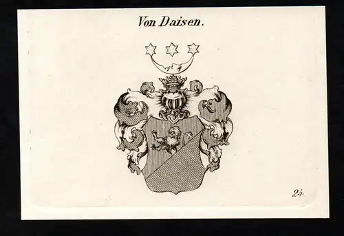 Von Daisen. - Wappen coat of arms Adel Heraldik heraldry